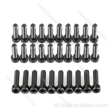 Jual panas 15mm aluminium hex socket kepala sekrup